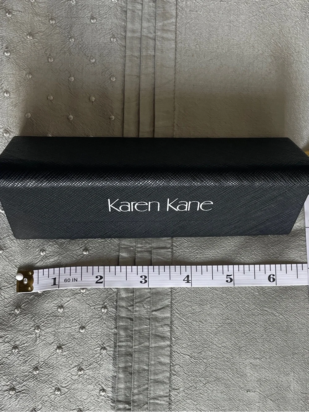 Karen Kane Triangular Foldable Black Glasses Case